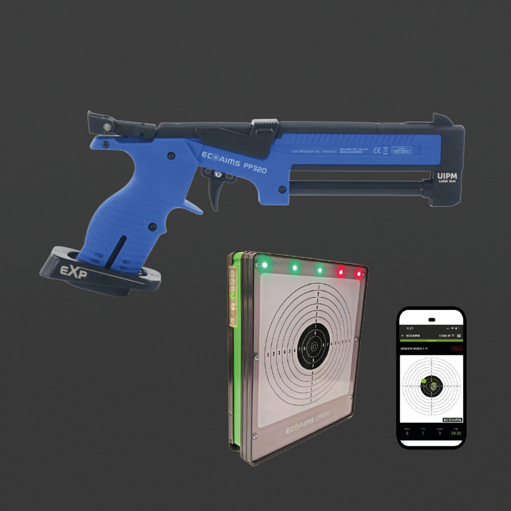 ErgShoot Laser-Trainingsgerät mit Zielscheibe