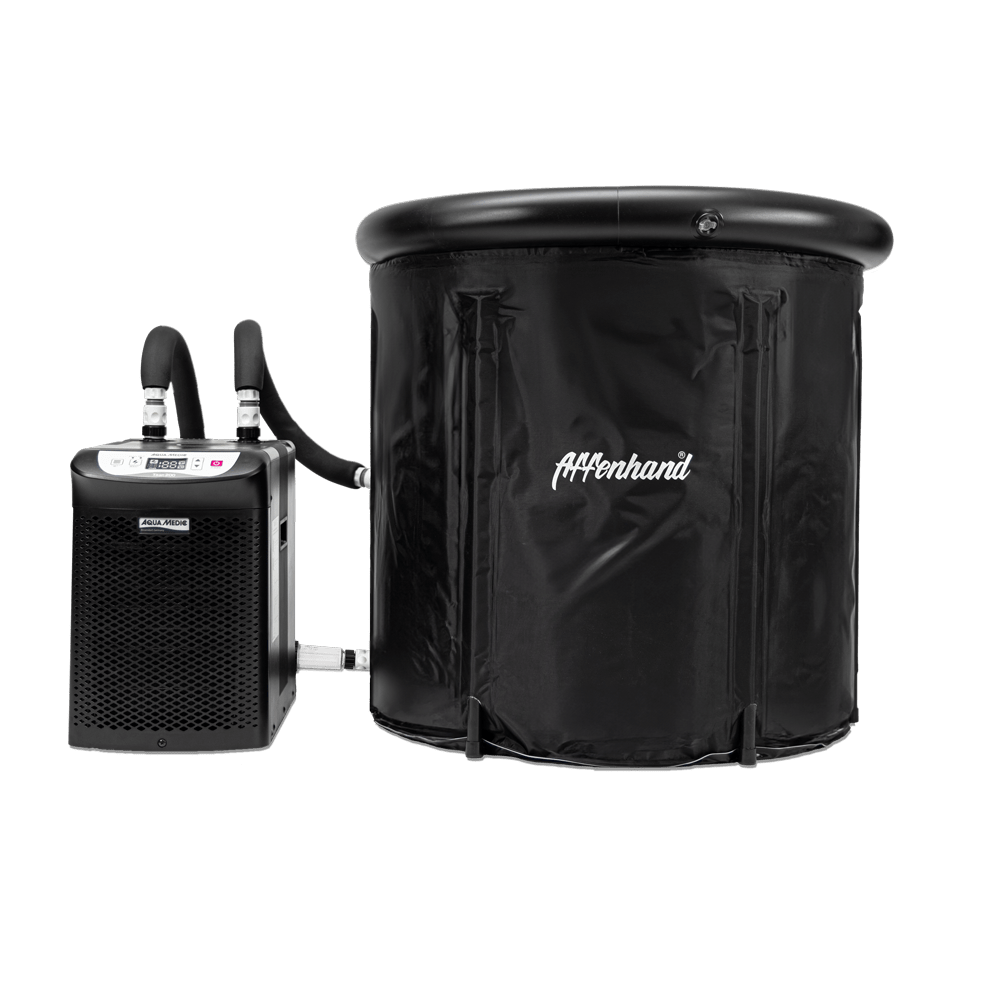 Eisbaden Eisfass Komplettset Kältebad mit Kühler Pro und Filter für fortgeschrittene Kältetherapie