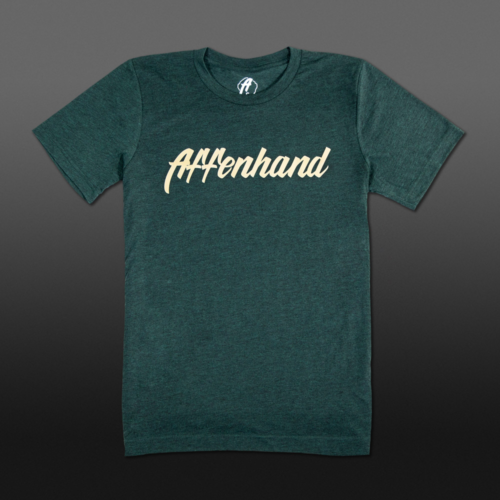Grün Gelbes Affenhand Shirt