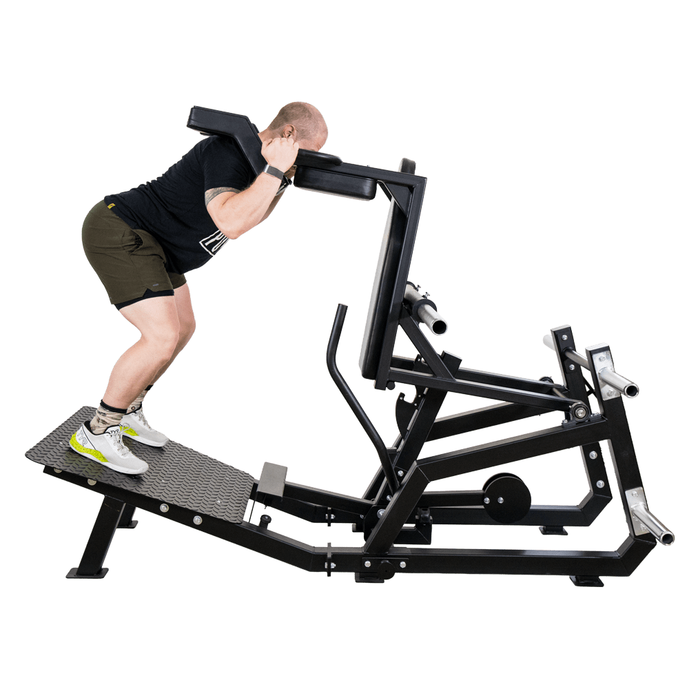 Reverse Squat mit Super Squat Gerät